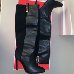 Knee High Genuine Leather Suede Boots
